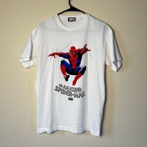 White Spider-Man x KITH Graphic T-Shirt with Comic Book. Size XS